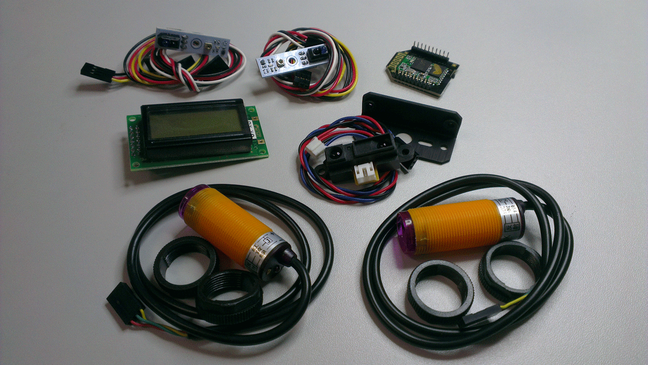 Bluetooth-модуль, датчики и индикатор